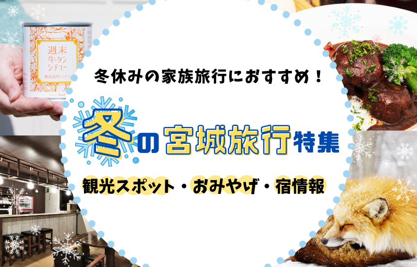 家族旅行に嬉しい冬の宮城 仙台の観光スポット お土産特集 子連れファミリーで楽しめるお得な宿情報も併せてお届けします 東北ルート66